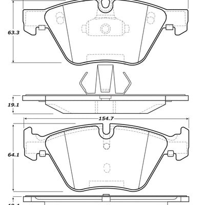 StopTech Street Touring 12 BMW X1 / 09-13 Z4 Front Brake Pads