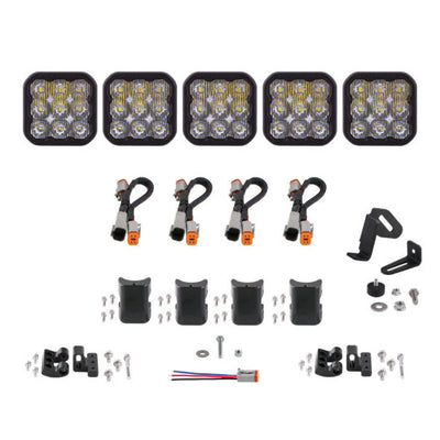 Diode Dynamics SS5 Sport Universal CrossLink 5-Pod Lightbar - White Driving