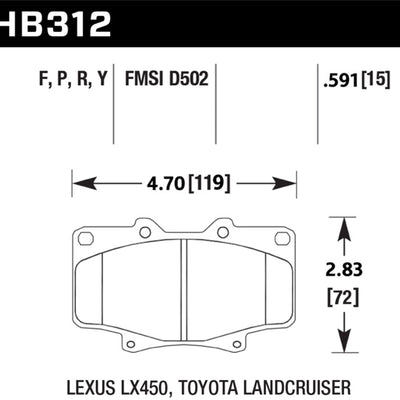 Hawk Super Duty Street Brake Pads