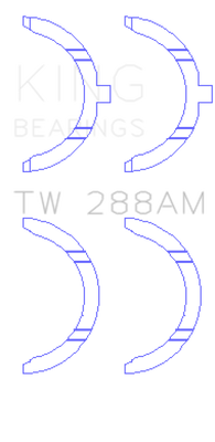 King Engine Bearings Toyota 2UZ Thrust Washer Set