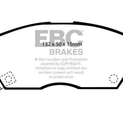 EBC 90-92 Honda Civic CRX 1.6 Si Greenstuff Front Brake Pads