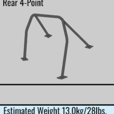 Cusco Safety 21 4PT 2-Passenger Black Steel Roll Cage 18+ Honda Civic Type-R / 17+ 5-Door Hatchback