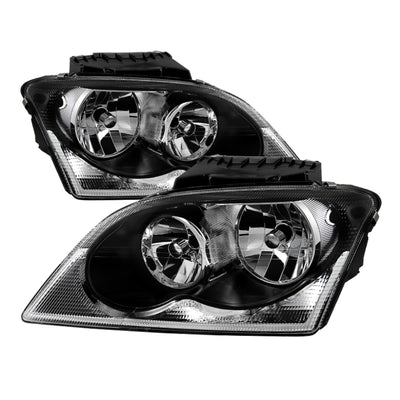 xTune Chrysler Pacifica 04-06 Halogen OEM Style Headlights Black HD-JH-CHRPA04-BK