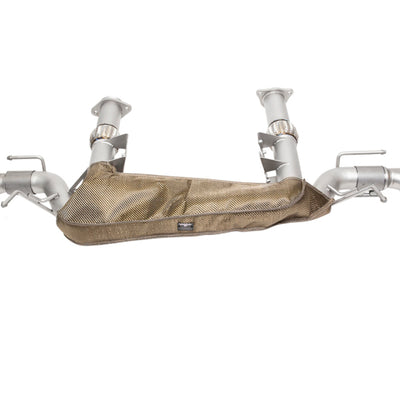 SOUL 20+ Chevrolet C8 Corvette Performance Rear Exhaust - 4in Slash Cut Tips - Ceramic Matte Black