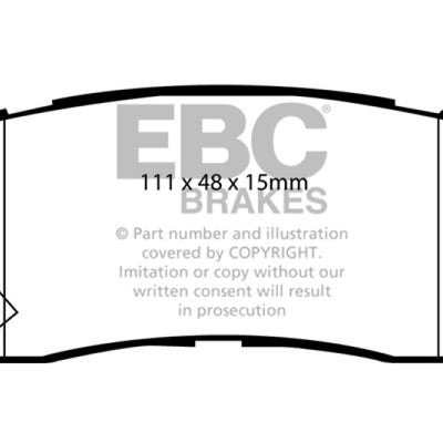 EBC 07-12 Hyundai Veracruz 3.8 Greenstuff Rear Brake Pads