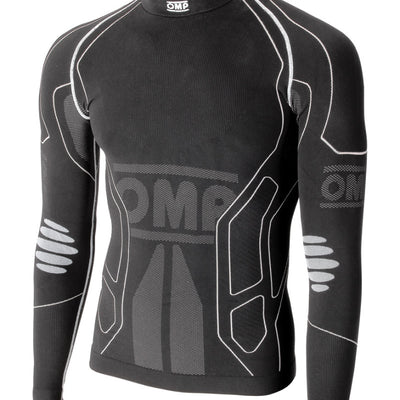 OMP KS Winter Shirt Black - Size 10-12 Years (For Children)