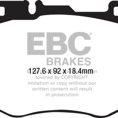 EBC 2016+ Mercedes-Benz GLC300 2.0L Turbo Ultimax2 Front Brake Pads