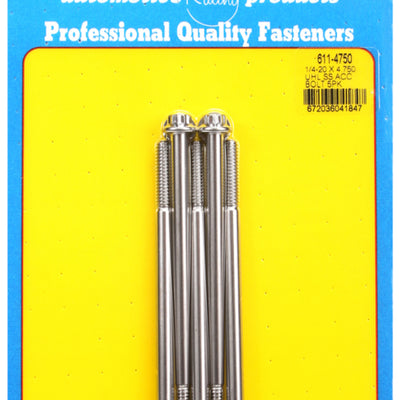 ARP 1/4-20 x 4.750 12pt Stainless Steel Bolts (Set of 5)