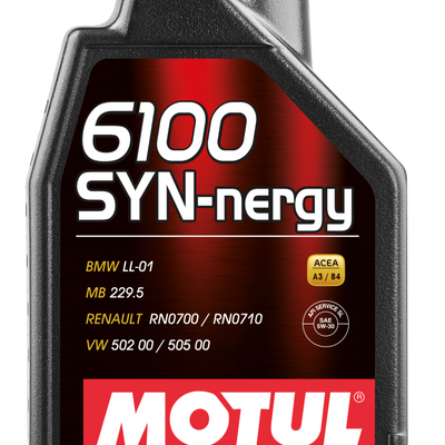 Motul 1L Technosynthese Engine Oil 6100 SYN-NERGY 5W30 - VW 502 00 505 00 - MB 229.5