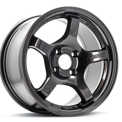 Gram Lights 57CR 15x8.0 +35 4x100 Super Dark Gunmetal Wheel