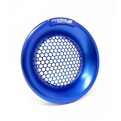 Torque Solution Billet Turbo Velocity Stack Shield For 4in Inlet - Blue