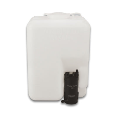 Vibrant Windshield Washer Bottle Repl Kit 1.2L bottle incl bottle ele pump mounting bracket hose