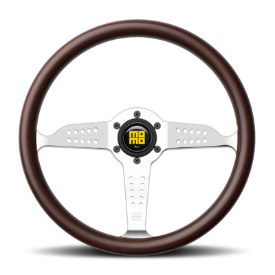 Momo Super Grand Prix Steering Wheel 350 mm - Mahogany Wood/Pol Spokes