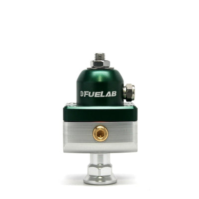 Fuelab 575 Carb Adjustable Mini FPR Blocking 1-3 PSI (1) -6AN In (2) -6AN Out - Green