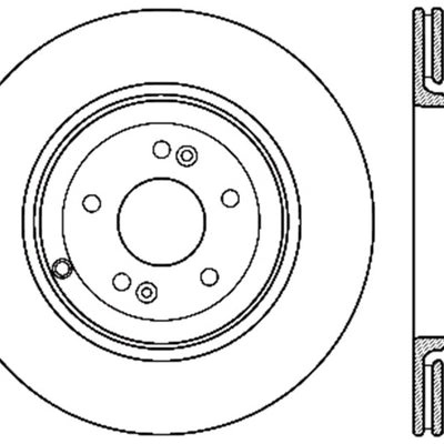 StopTech 10 Hyundai Genesis Coupe w/ Factory Brembo Slotted & Drilled Right Rear Rotor