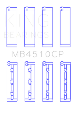 King Engine Bearings 2005-2012 Nissan VQ40DE 6 Cyl Performance Main Bearing Set - Size STD