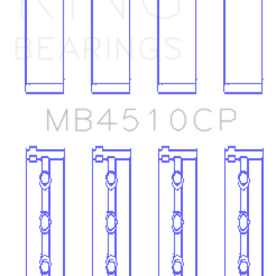 King Engine Bearings Nissan VQ40DE 4L V6 (Size 0.25) Performance Main Bearing Set