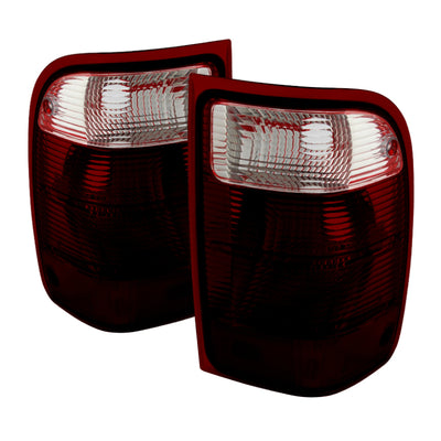 xTune Ford Ranger 2001-2011 OEM Style Tail Lights Red Smoked ALT-JH-FR01-OE-RSM