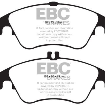 EBC 13-14 Mercedes-Benz C300 (W204) 3.5 Ultimax2 Front Brake Pads