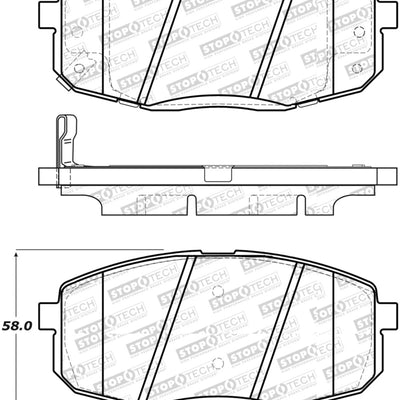 StopTech Street Select Brake Pads - Front