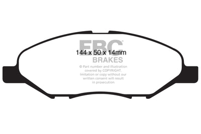 EBC 09-11 Nissan Versa 1.6 Ultimax2 Front Brake Pads