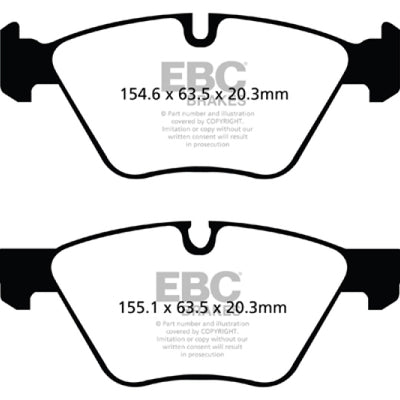 EBC 09+ BMW Z4 3.0 (E89) Ultimax2 Front Brake Pads