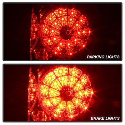 Spyder Toyota Tundra 07-13 LED Tail lights Red Clear ALT-YD-TTU07-LED-RC