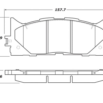 StopTech Street Touring 16-17 Toyota Camry Front Brake Pads