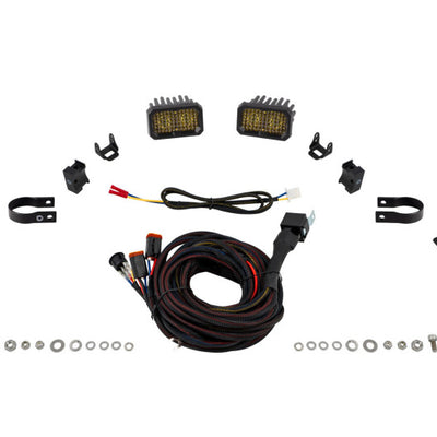 Diode Dynamics Stage Series 1 1/2 In Roll Bar Chase Light Kit SSC2 Sport - Yellow (Pair)