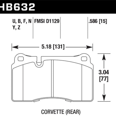 Hawk 2005 Aston Martin DB9 LTS Street Front Brake Pads