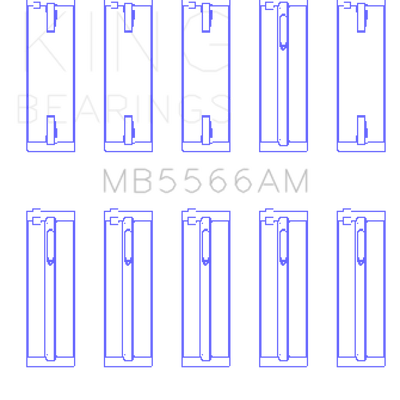 King Engine Bearings Audi A4 1.8L AEB (Size STD) Main Bearing Set