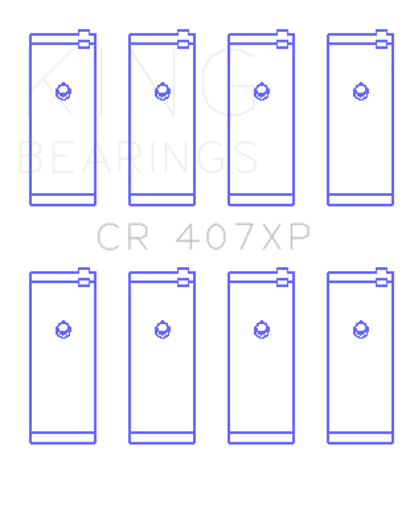 King Engine Bearings Nissan CA18DET (Size STD) Performance Rod Bearing Set