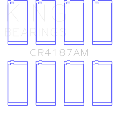 King Engine Bearings Toyota 2LT/3L AM-Series 4 Pairs Connecting Rod Bearing Set