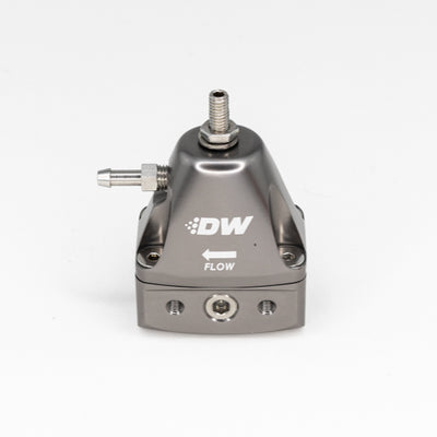 DeatschWerks DWR1000iL In-Line Adjustable Fuel Pressure Regulator - Titanium