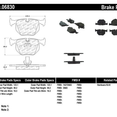 StopTech Performance 01-07 BMW M3 E46 / 00-04 M5 / 04-09 X3 / 00-06 X5 / 1/06-09 Z4 / 9/00-07 330 /