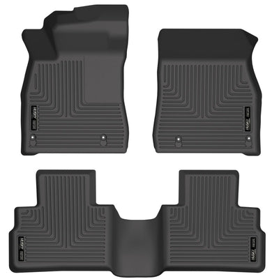 Husky Liners 20-21 Nissan Sentra Weatherbeater Front & 2nd Seat Floor Liners - Black