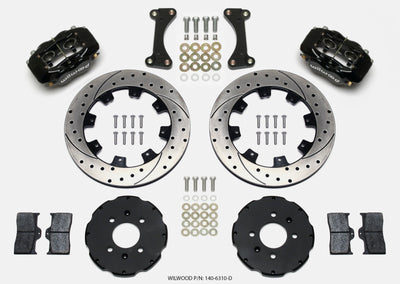 Wilwood Forged Dynalite Front Hat Kit 12.19in Drilled 90-99 Civic w/240 mm Disc