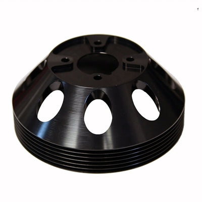 Torque Solution Lightweight Water Pump Pulley (Black): Hyundai Genesis Coupe 3.8 2010+