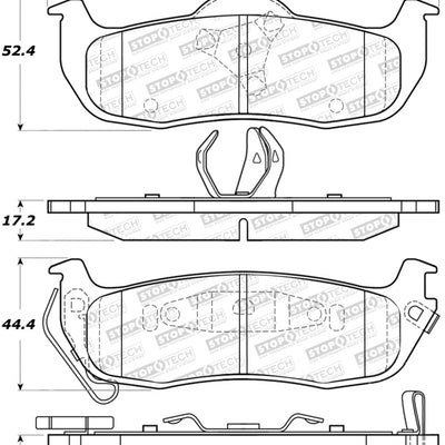 StopTech Sport Brake Pads w/Shims and Hardware - Front