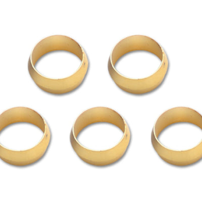 Vibrant Brass Olive Inserts 1/2in - Pack of 5