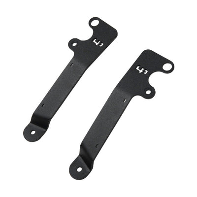 LP Aventure 18-19 Subaru Crosstrek Hood Light Brackets - Powder Coated (Pair)