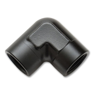 Vibrant 1/4in NPT 90 Degree Female Pipe Coupler Fitting