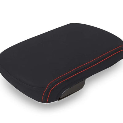 PRP 12-15 Center Console Cover Toyota Tacoma - Black with Red Stitching