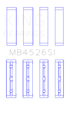 King Engine Bearings Toyota 1GR-FE (Size +0.25mm) Crankshaft Main Bearing Set