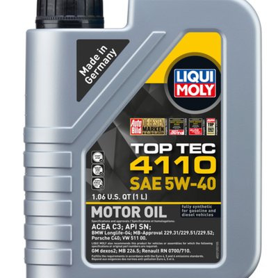 LIQUI MOLY 1L Top Tec 4110 Motor Oil SAE 5W40