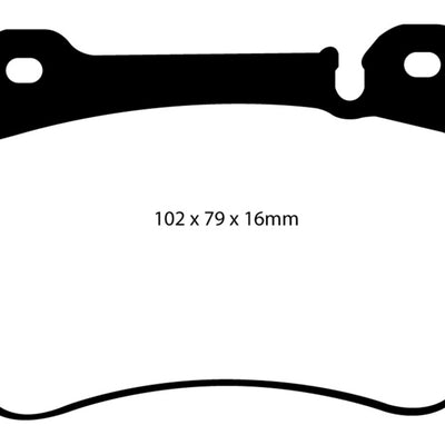 EBC 05-07 Mercedes-Benz C230 (W203) 2.5 Sport Sedan Redstuff Front Brake Pads