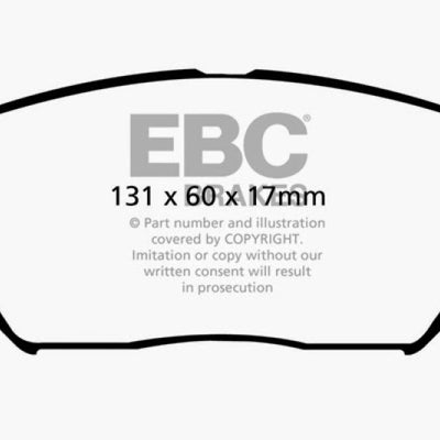 EBC 08-09 Hyundai Azera 3.3 Ultimax2 Front Brake Pads