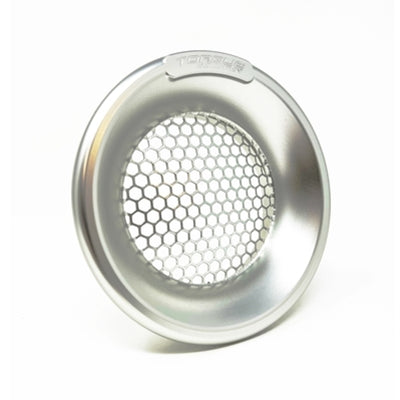 Torque Solution Billet Turbo Velocity Stack Shield For 4in Inlet - Silver