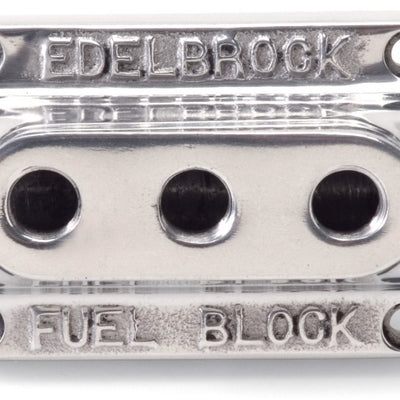 Edelbrock Fuel Block Triple Polished