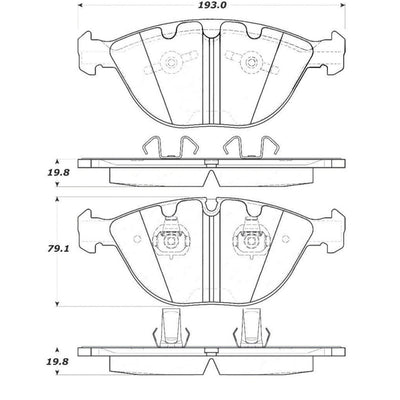 StopTech Street Touring 06-09 BMW M5 E60 / 07-09 M6 E63/E63 Front Brake Pads